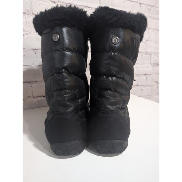 The North Face Appy Women's Boots Black Quilted Puffer Winter Goose Down Size 11 - Picture 4 of 16